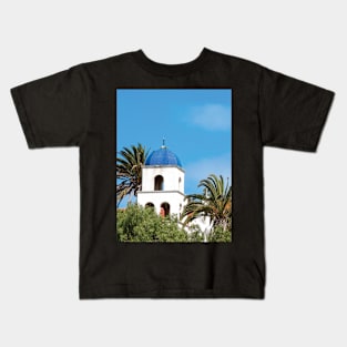 Iconic Blue Domed Church Tower San Diego California Kids T-Shirt